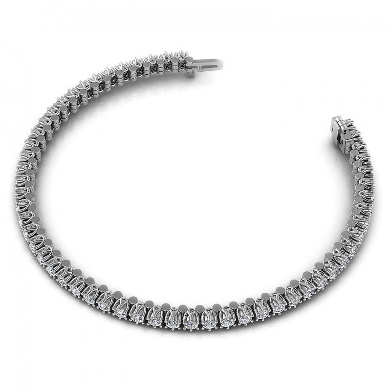 Round Diamonds 2.00CT Tennis Bracelet in 14KT Rose Gold