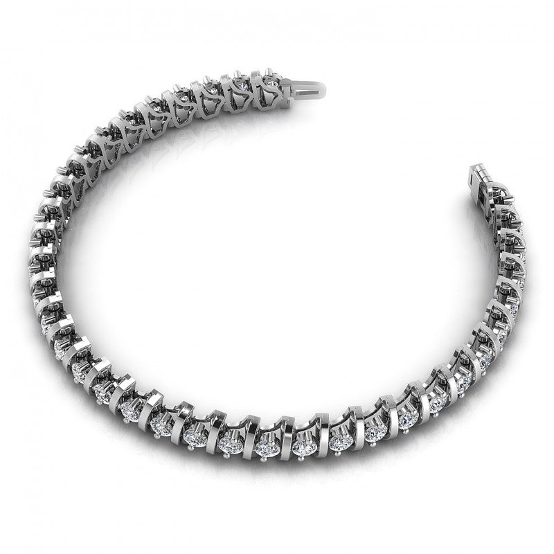 Round Diamonds 2.00CT Tennis Bracelet in 14KT Rose Gold