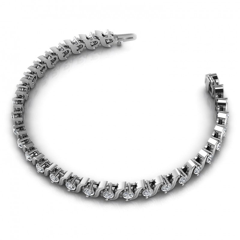 Round Diamonds 2.00CT Tennis Bracelet in 14KT Rose Gold
