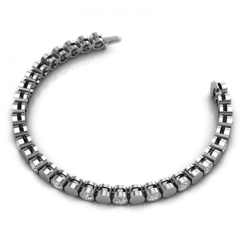 Round Diamonds 1.00CT Designer Diamond Bracelet in 14KT Rose Gold