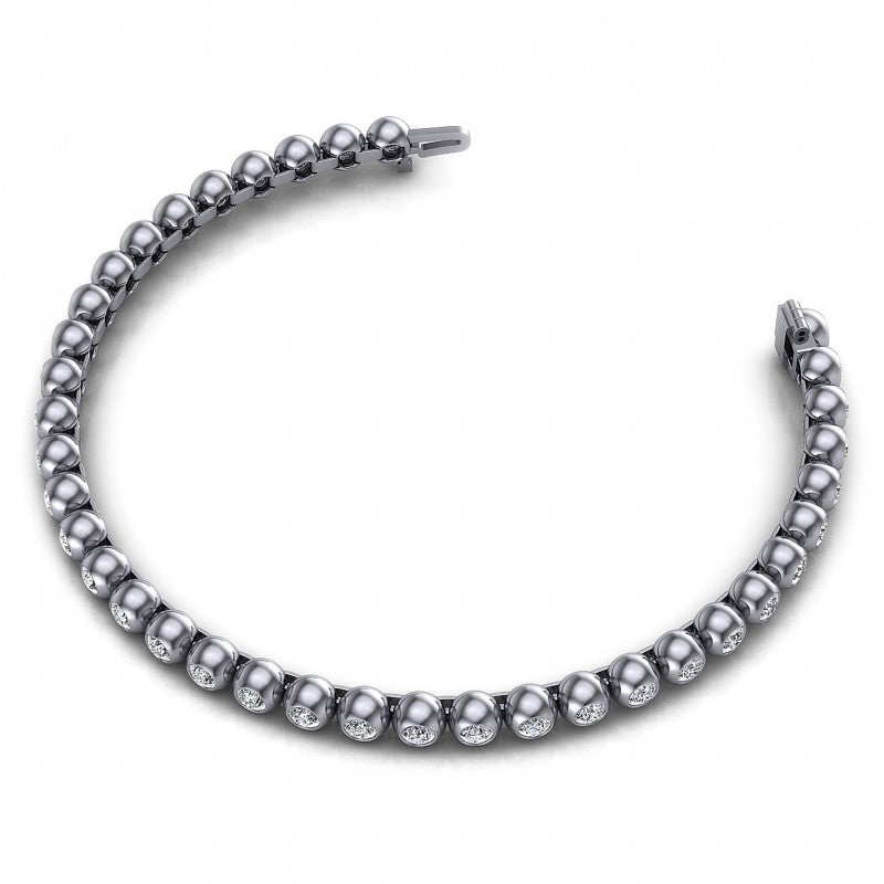 Round Diamonds 1.00CT Tennis Bracelet in 14KT Rose Gold