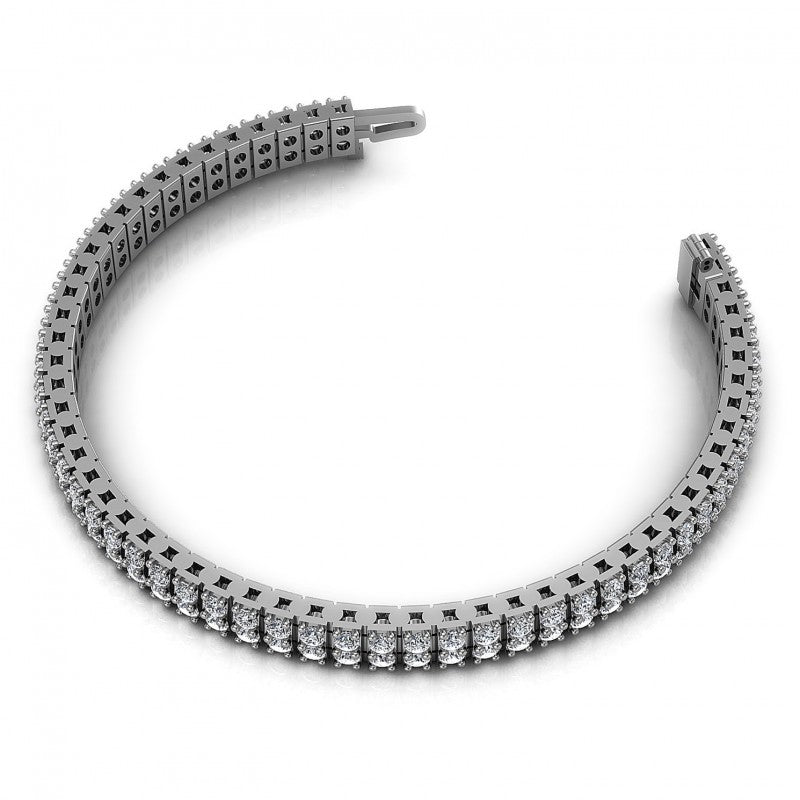Round Diamonds 4.00CT Designer Diamond Bracelet in 14KT Rose Gold