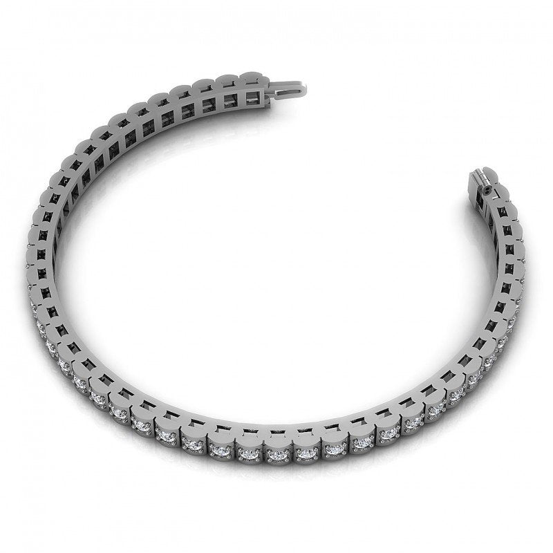 Round Diamonds 1.50CT Designer Diamond Bracelet in 14KT Rose Gold