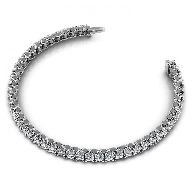Round Diamonds 1.00CT Tennis Bracelet in 14KT Rose Gold