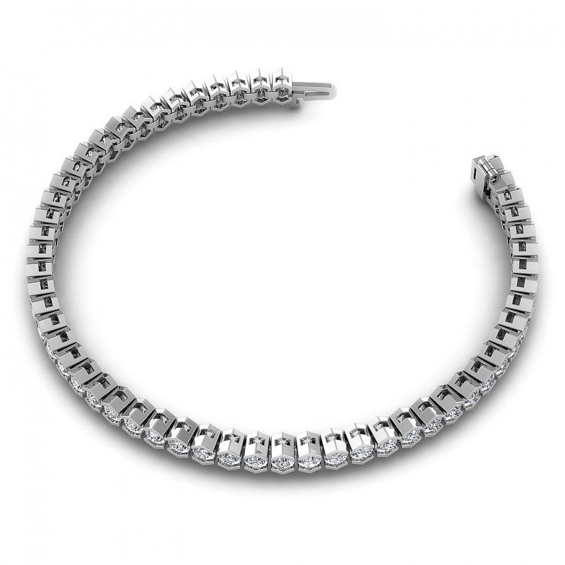 Round Diamonds 2.00CT Tennis Bracelet in 14KT Rose Gold