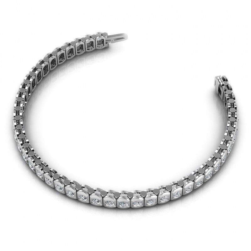 Round Diamonds 2.00CT Tennis Bracelet in 14KT Rose Gold