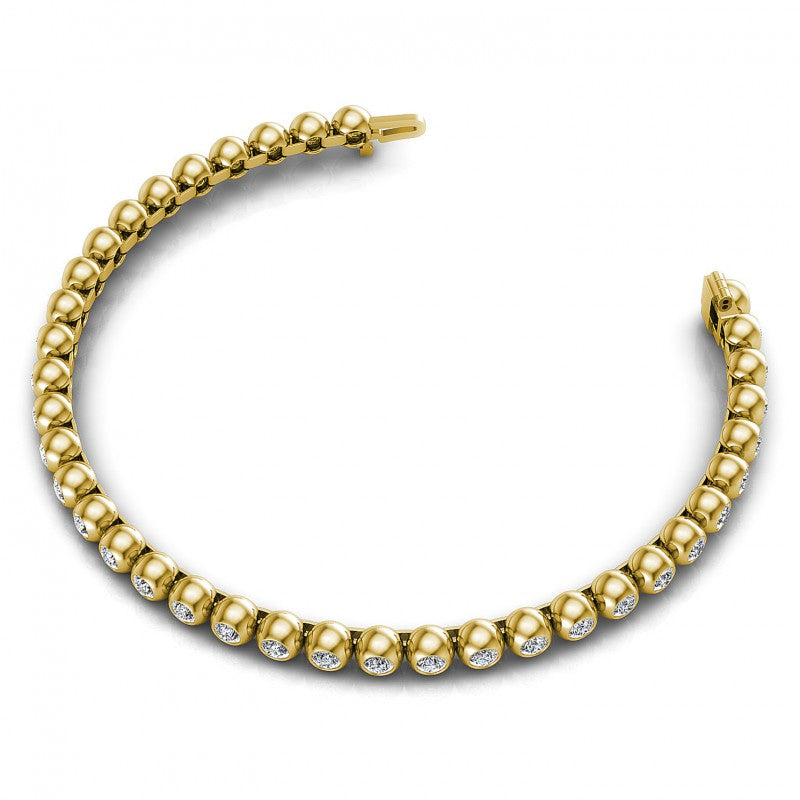 Round Diamonds 1.00CT Tennis Bracelet in 14KT Rose Gold
