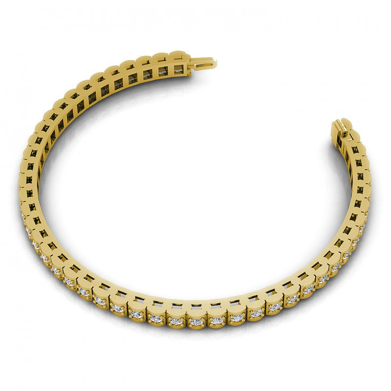 Round Diamonds 1.50CT Designer Diamond Bracelet in 14KT Rose Gold