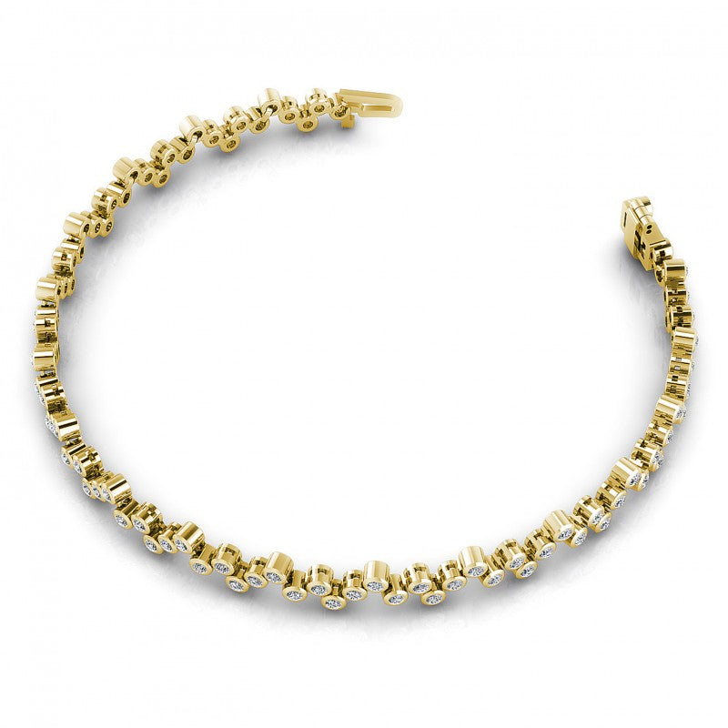 Round Diamonds 1.50CT Designer Diamond Bracelet in 14KT Rose Gold