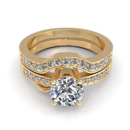 Bridal Sets 0.75-1.90CT Round Cut Diamonds