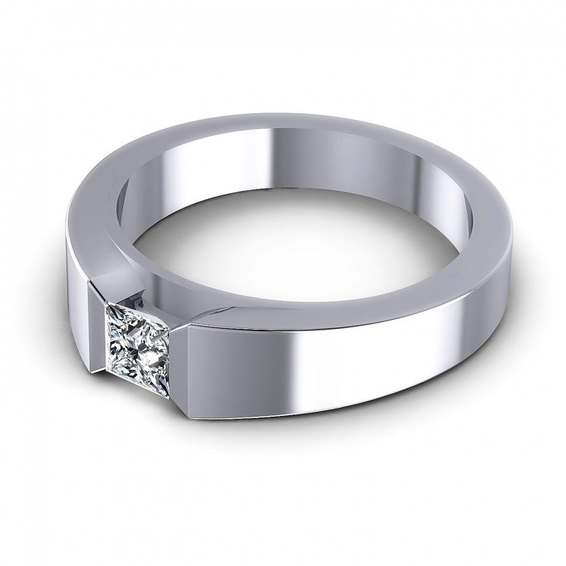 Princess Diamonds 0.35CT Solitaire Ring in 14KT Rose Gold