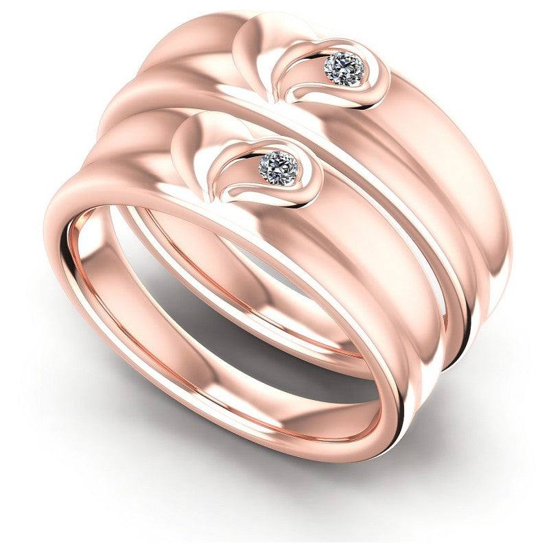 Round Cut Diamonds Wedding Sets in 18KT White Gold