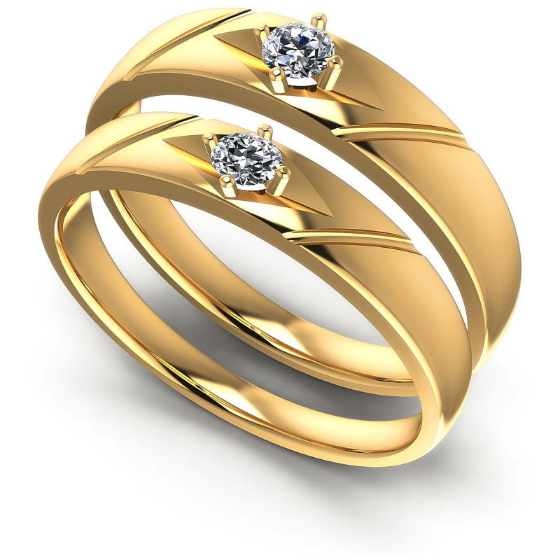Round Cut Diamonds Wedding Sets in 14KT White Gold