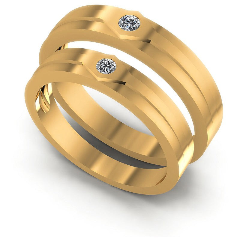 Round Cut Diamonds Wedding Sets in 14KT White Gold