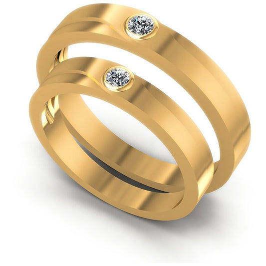Round Cut Diamonds Wedding Sets in 14KT White Gold