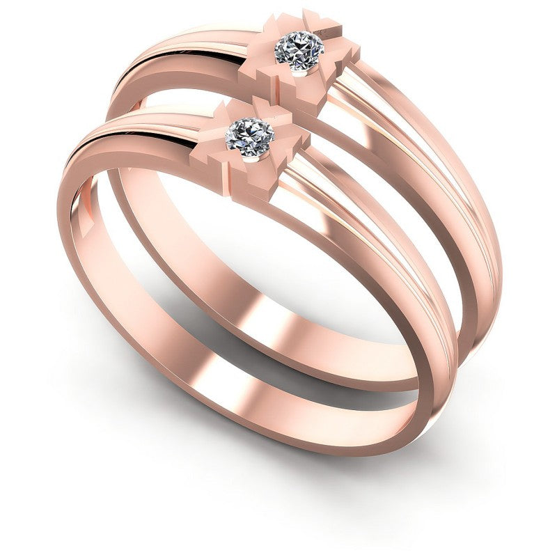 Round Cut Diamonds Wedding Sets in 18KT White Gold