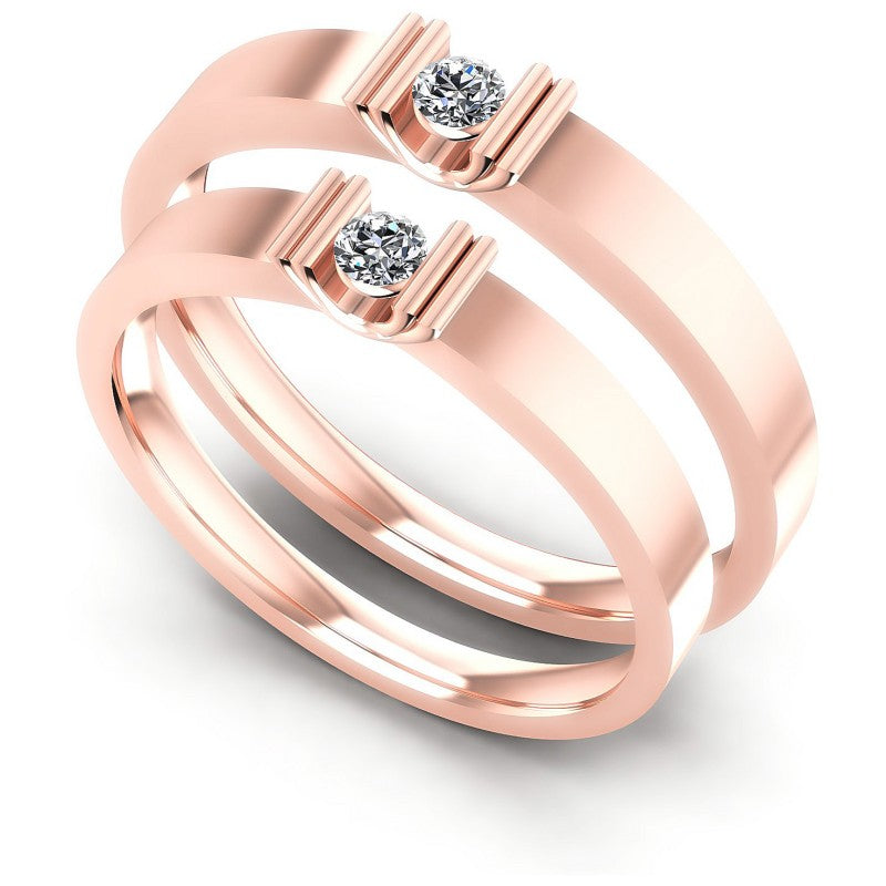 Round Cut Diamonds Wedding Sets in 18KT White Gold