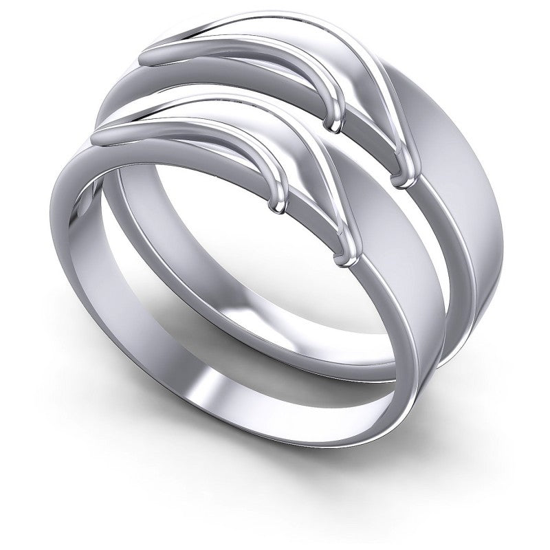 Round Cut Diamonds Wedding Sets in 14KT White Gold
