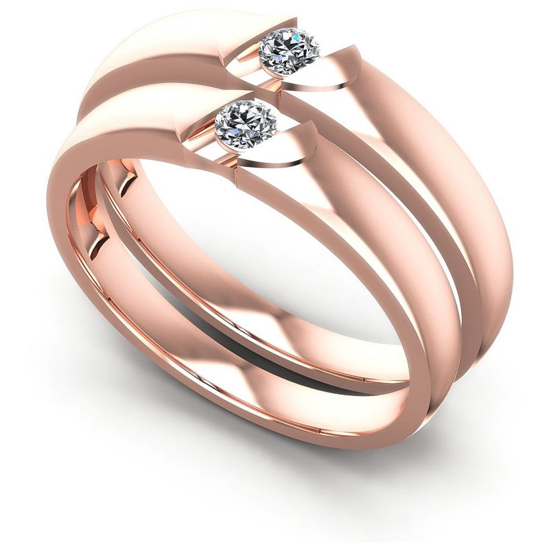 Round Cut Diamonds Wedding Sets in 18KT White Gold