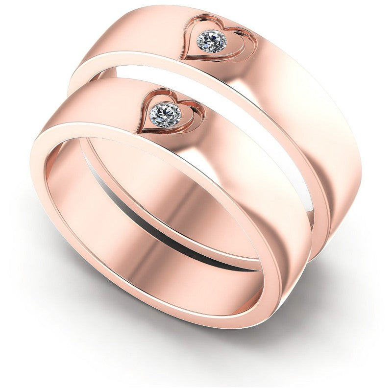 Round Cut Diamonds Wedding Sets in 18KT White Gold