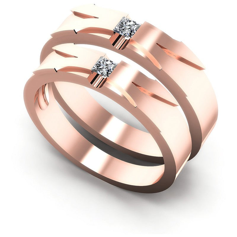 Princess Cut Diamonds Wedding Sets in 18KT White Gold