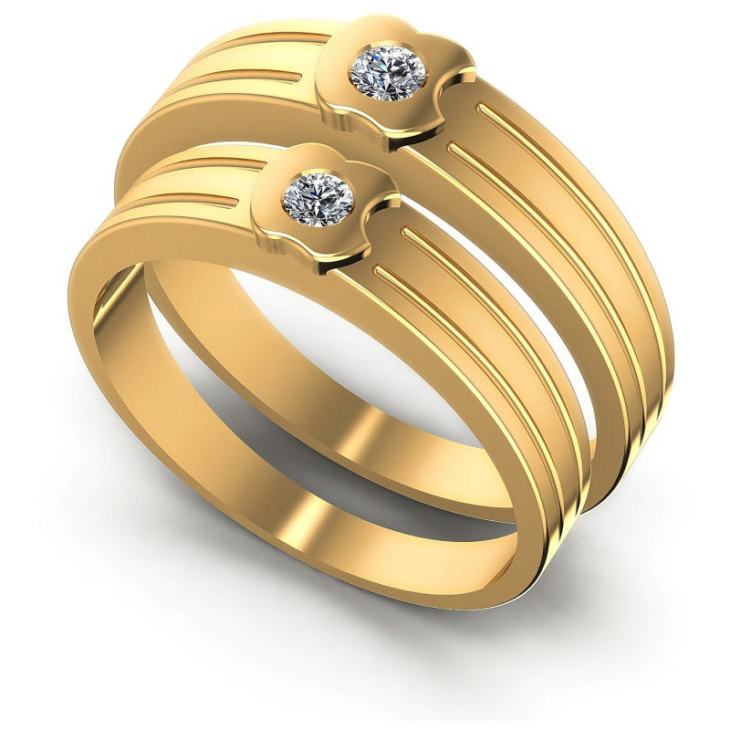 Round Cut Diamonds Wedding Sets in 14KT White Gold