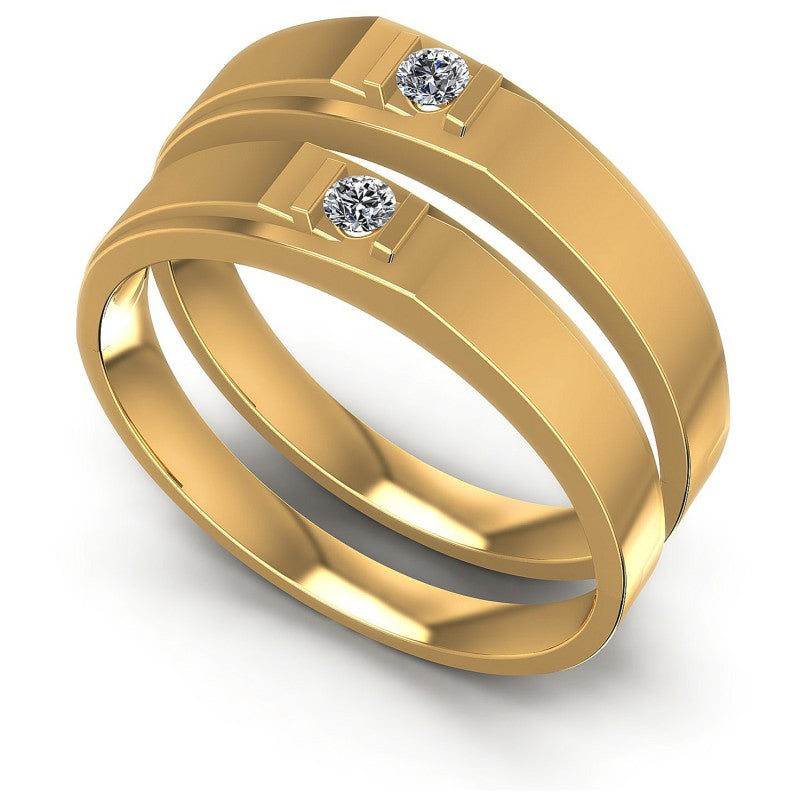 Round Cut Diamonds Wedding Sets in 14KT White Gold