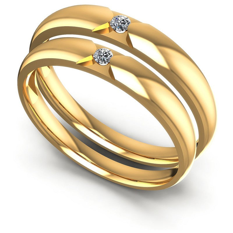 Round Cut Diamonds Wedding Sets in 14KT White Gold
