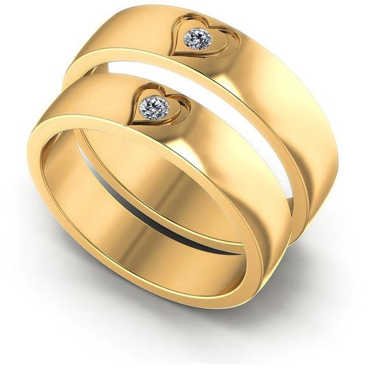 Round Cut Diamonds Wedding Sets in 14KT White Gold
