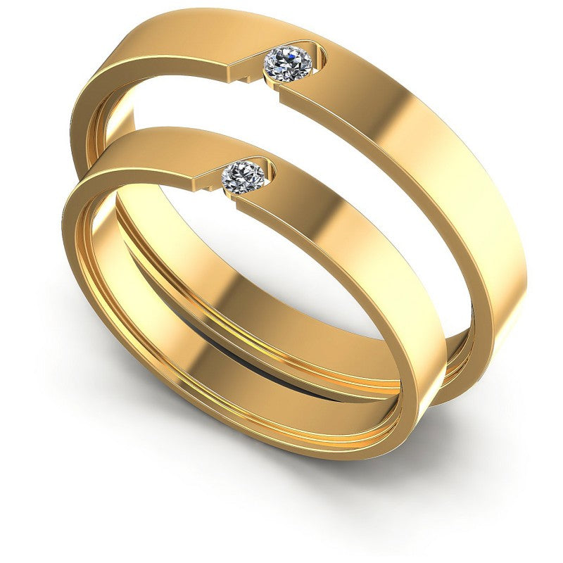 Round Cut Diamonds Wedding Sets in 14KT White Gold