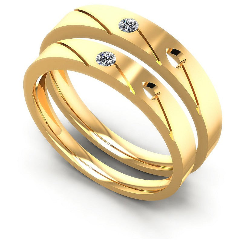 Round Cut Diamonds Wedding Sets in 14KT White Gold