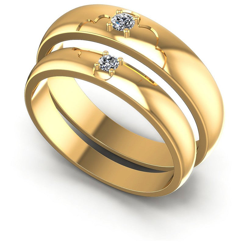 Round Cut Diamonds Wedding Sets in 14KT White Gold