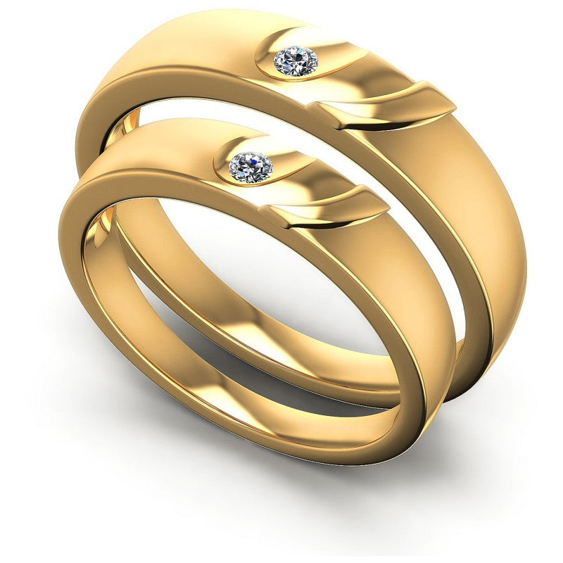 Round Cut Diamonds Wedding Sets in 14KT White Gold