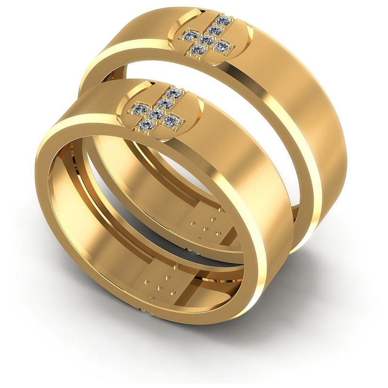 Round Cut Diamonds Wedding Sets in 14KT White Gold
