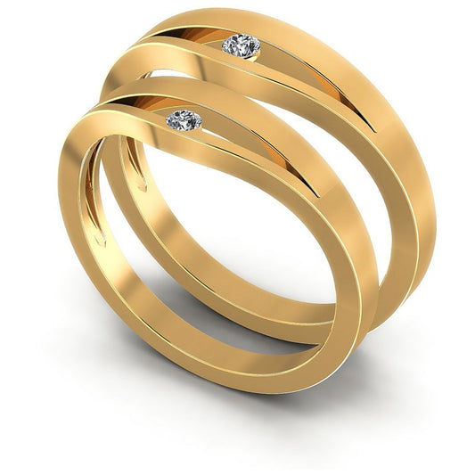 Round Cut Diamonds Wedding Sets in 14KT White Gold