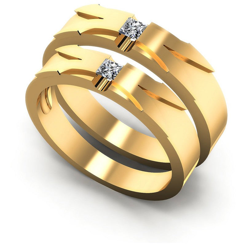 Princess Cut Diamonds Wedding Sets in 14KT White Gold