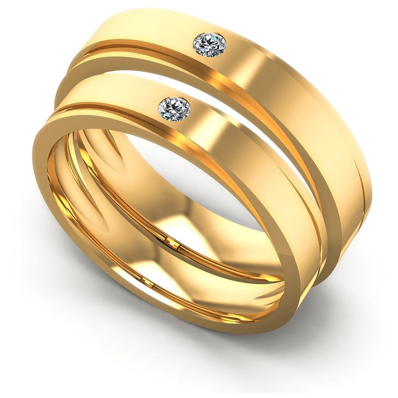 Round Cut Diamonds Wedding Sets in 14KT White Gold