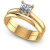 Princess Cut Diamonds Bridal Set in 14KT White Gold