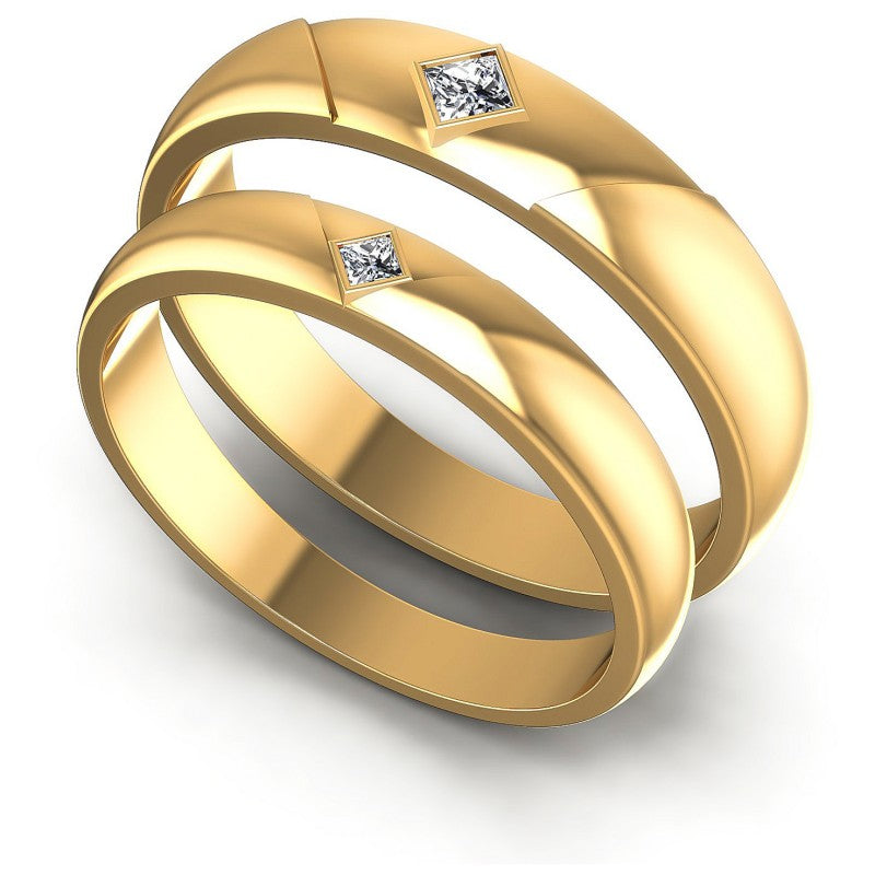 Princess Cut Diamonds Wedding Sets in 14KT White Gold