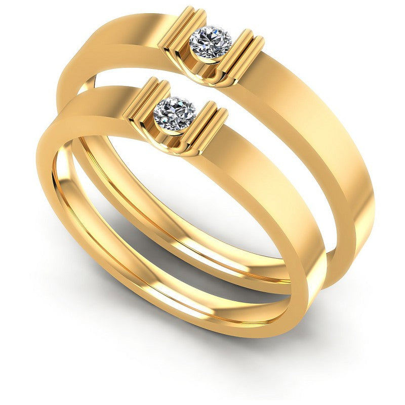 Round Cut Diamonds Wedding Sets in 14KT White Gold