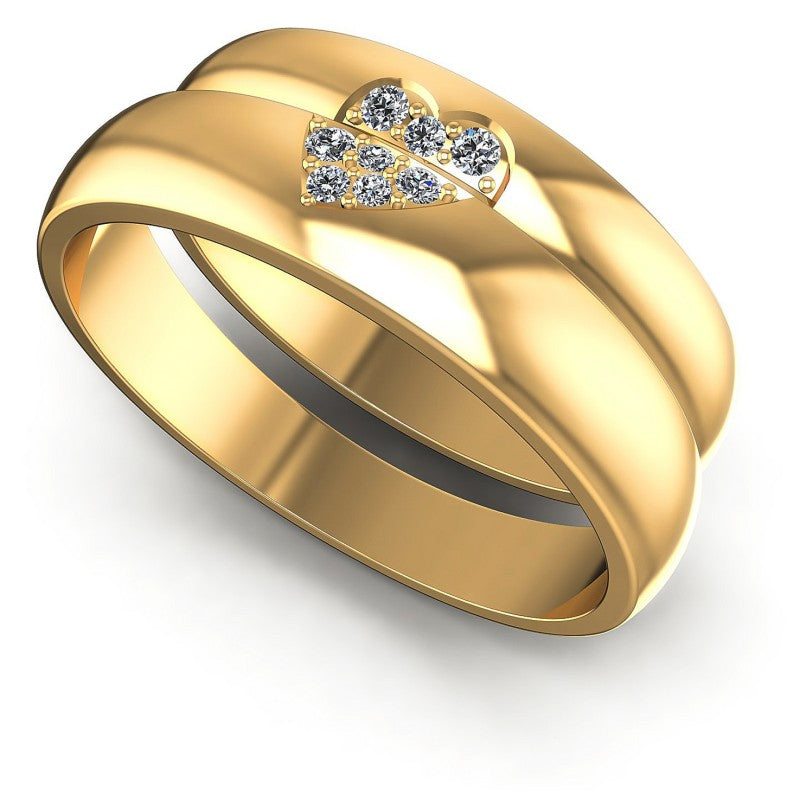 Round Cut Diamonds Wedding Sets in 14KT White Gold