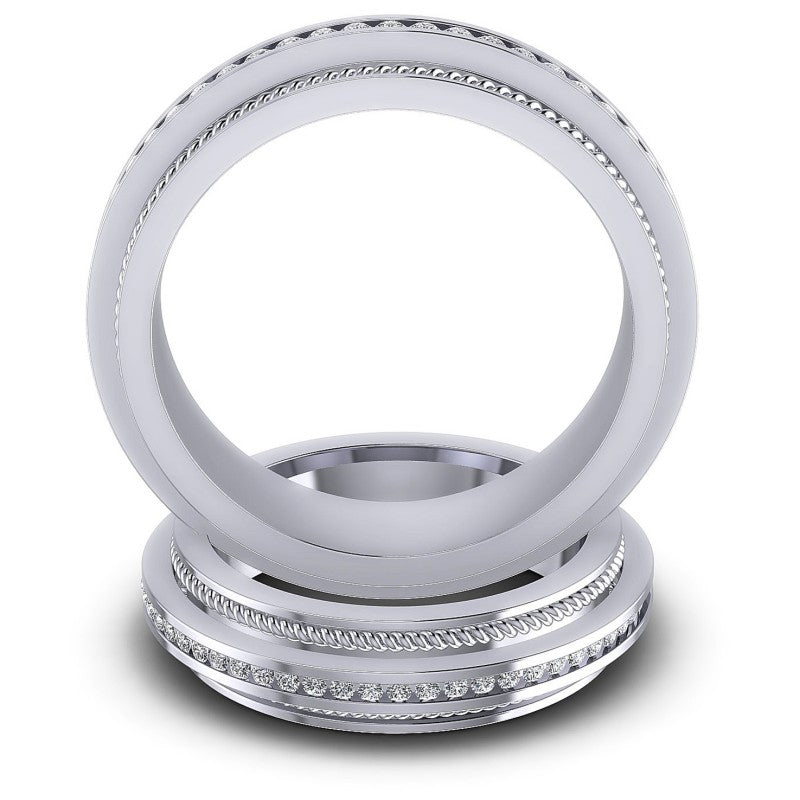 Round Cut Diamonds Wedding Sets in 14KT Yellow Gold