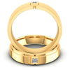 Princess Cut Diamonds Wedding Sets in 14KT Yellow Gold