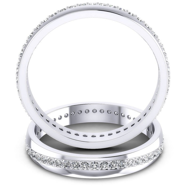 Round Cut Diamonds Wedding Sets in 14KT Yellow Gold