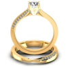Round Diamonds 0.65CT Bridal Set in 14KT Yellow Gold