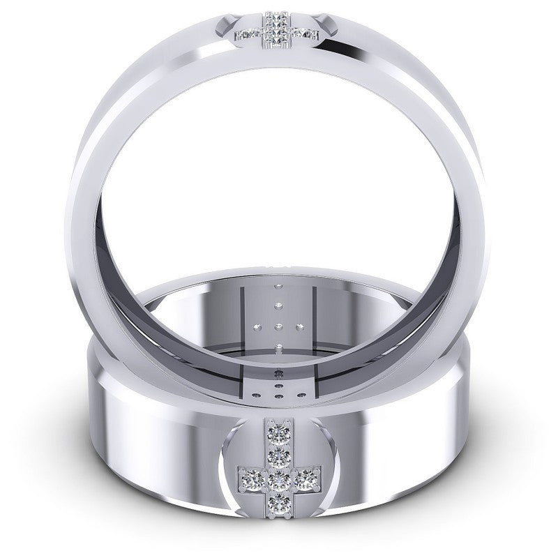 Round Cut Diamonds Wedding Sets in 14KT Yellow Gold