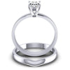 Oval Cut Diamonds Bridal Set in 14KT Yellow Gold