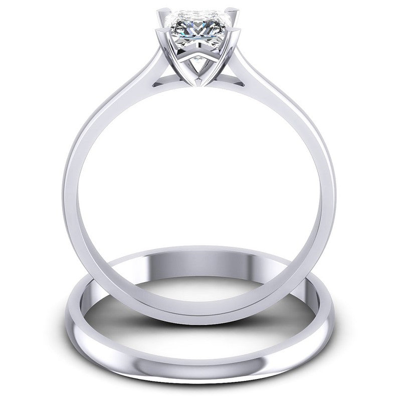Princess Cut Diamonds Bridal Set in 14KT Yellow Gold