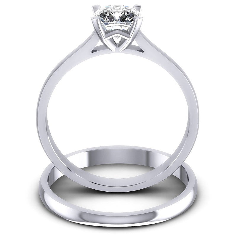 Cushion Cut Diamonds Bridal Set in 14KT Yellow Gold