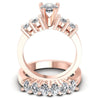 Oval And Pear Cut Diamonds Bridal Set in 18KT Yellow Gold